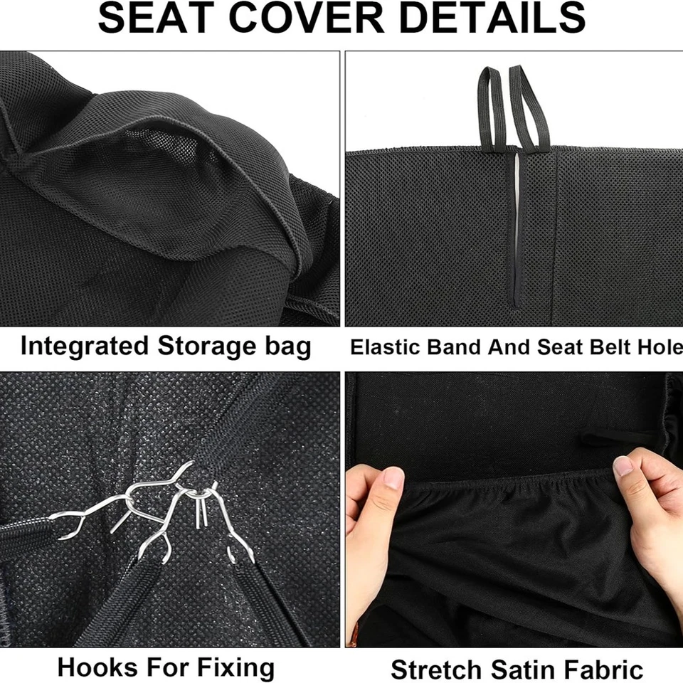 Universal Bench Seat Cover Fits Ford, Chevy, Dodge, and Full Size Trucks  cloth Foto 4 de 4