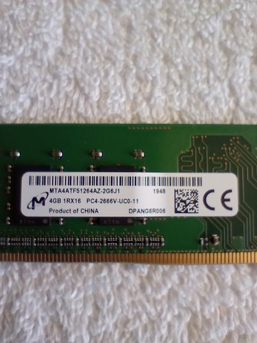 Micron 12gb (3x4) MTA4ATF51264AZ-2G6E1 PC4-2666V DDR4 Desktop Ram 288 Pin TESTED - Picture 2 of 2