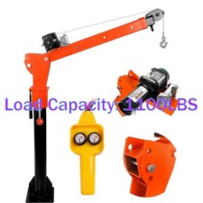 1100lbs Pickup Truck Crane With Electric Winch 3500lbs 12v 360 Rotation Pickup