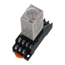 DC 24V Timer Relay 4PDT Time Relay Timing Delay 14P 0S-1S Second H3Y-4