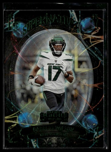 Garrett Wilson [Emerald] #SN-GWI 2022 Panini Contenders Supernatural card