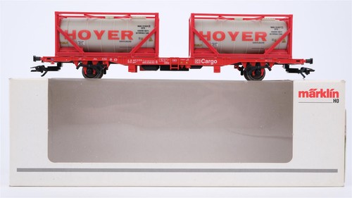 Märklin H0 47707 Behälter-Tragwagen (Containerwagen)  Lgns 570 der DB AG | Zustand: Gebraucht
