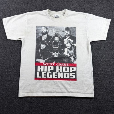 VTG Pro Team West Coast Hip Hop Legends Men's XL Snoop Dogg 2Pac Eazy-E Ice Cube