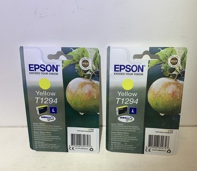 2 x Original Epson T1294 C13T12944012  Gelb BX305F BX305FW Plus SX230 SX235W