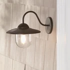 Solar LED Wall Sconce Lamp Outdoor Lantern Porch Patio Fence Sconce Light Bronze