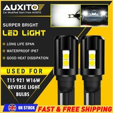 Brand New For BMW UK 2x T15 W16W Bulbs 10 LED White Reverse Bright 6500K Canbus