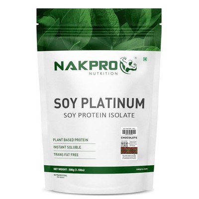 Nakpro Soy Platinum Protein Isolat Schokoladengeschmack 500g Pulver