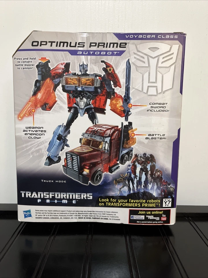 Transformers Prime Dark Energon Optimus Prime Voyager Class 2012 - Image 2 of 4
