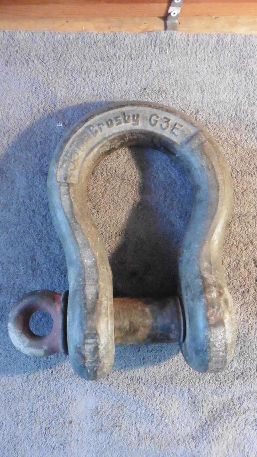 CROSBY 35 TON BOW ANCHOR SCREW PIN SHACKLE / CLEVIS MADE IN USA