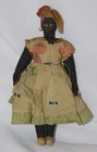 Antique Civil War African American Primitive Black Folk Art Cloth Doll 1800's