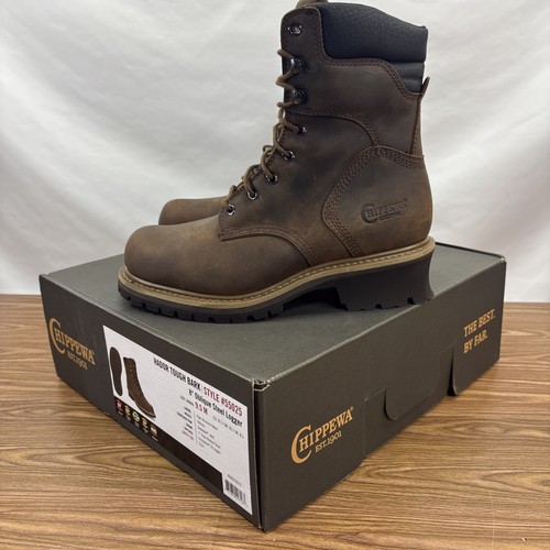 Chippewa Men's Hador 8" Steel Toe Insulated Logger Boot Style 55025 - Picture 2 of 16