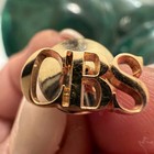 VTG TIFFANY & CO. Gold Washed Sterling Silver ''CBS'' Tie Tack Network Station — photo 2