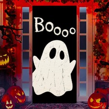 Halloween Ghost Door Cover 35.4x70.8 Inch 70.8" x 35.4", WSJ-BOOOO
