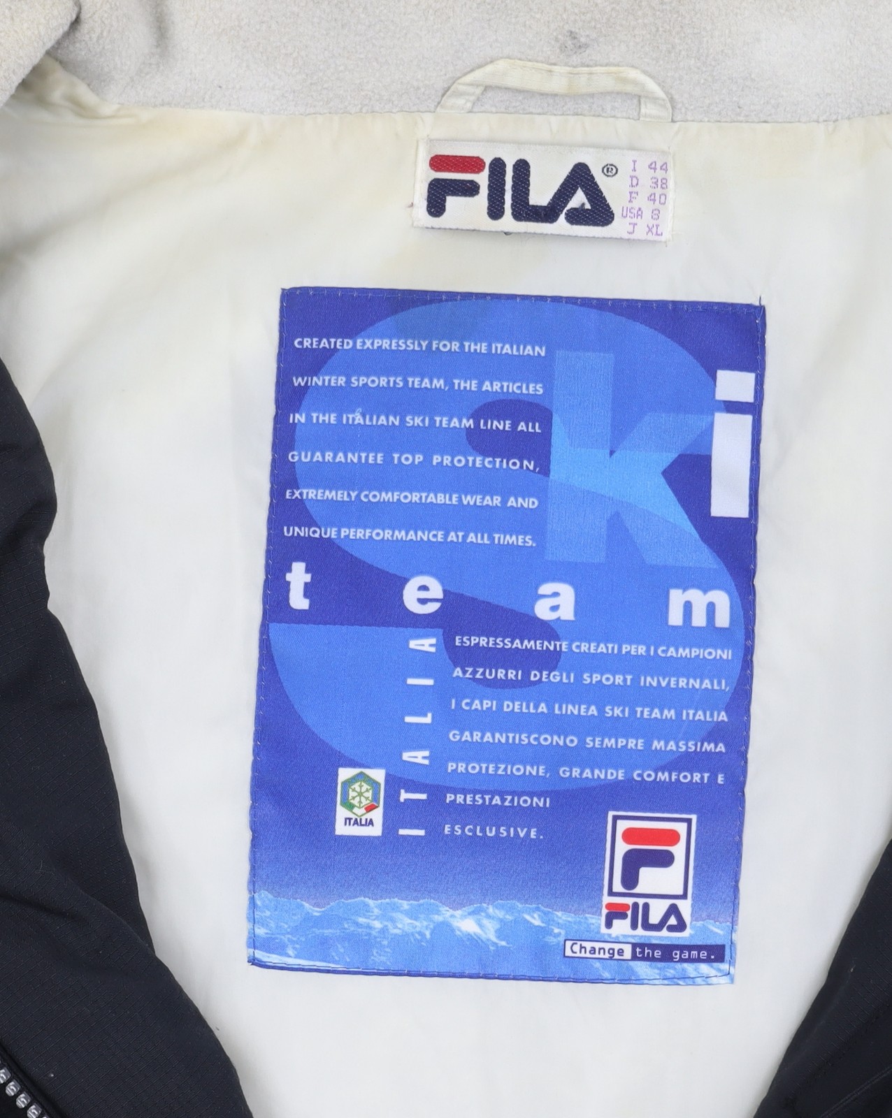 Giacca da sci Fila uomo nera XL con tasche con zip