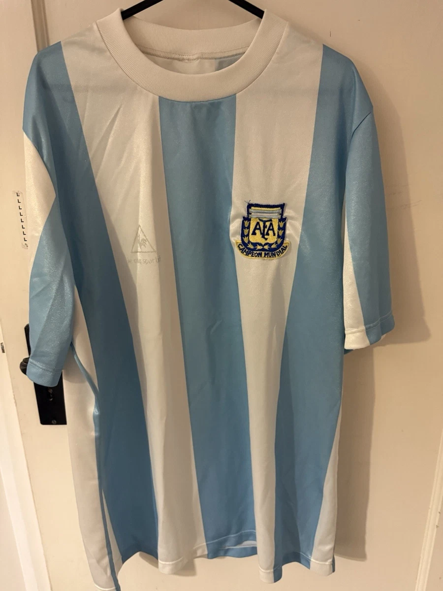 Maillot De Foot Vintage Le Coq Sportif Argentine Années 90 - Taille XL - Manches Longues