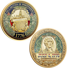 United States 250Th Anniversary Commemorative Coin   1776  2026 Independence Patr