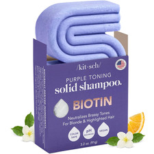 Toning Purple Shampoo for Blondes Color Treated Hair - Shampoo Bar for Women a