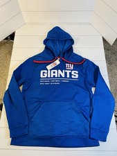 New York Giants NFL Team Apparel Men  s Large Blue Hoodie Sweatshirt NEW W Tags