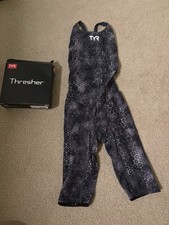 TYR Thresher Akurra Women's Open Back Competition Swimsuit Size 30