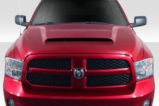 For 2009-2018 Ram 1500 Duraflex Demon Look Hood - 1 Piece