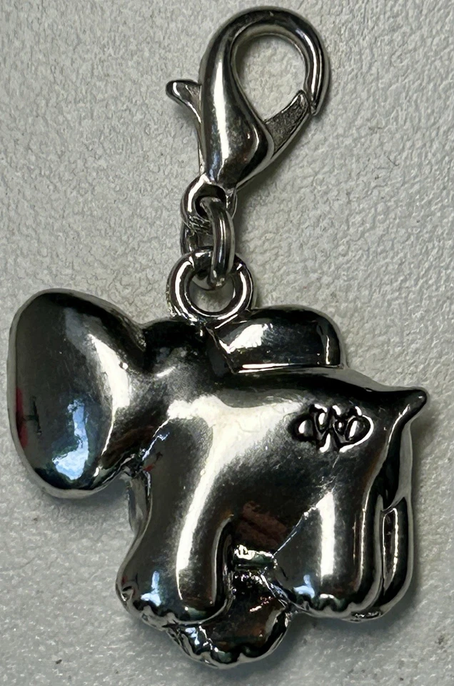 RARE Webkinz GANZ Charm light grey enamel  ELEPHANT   no code - Image 2 of 3