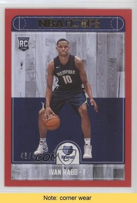 2017-18 Panini NBA Hoops Red 46/49 Ivan Rabb #285 Rookie RC READ a8x