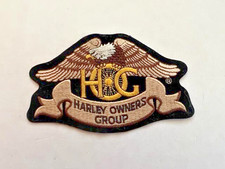 Harley Davidson Iron-On Patch.Mint. HARLEY OWNERS GROUP.Same day Shipping.