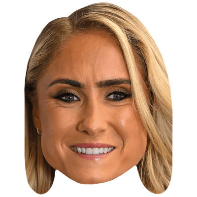 Steph Houghton (Make Up) Promi Maske, flaches Kartengesicht, Kostüm Maske