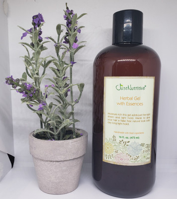 Just Nutritive Herbal Gel With Essences All Hair Types & Textures Tames Hair NEW