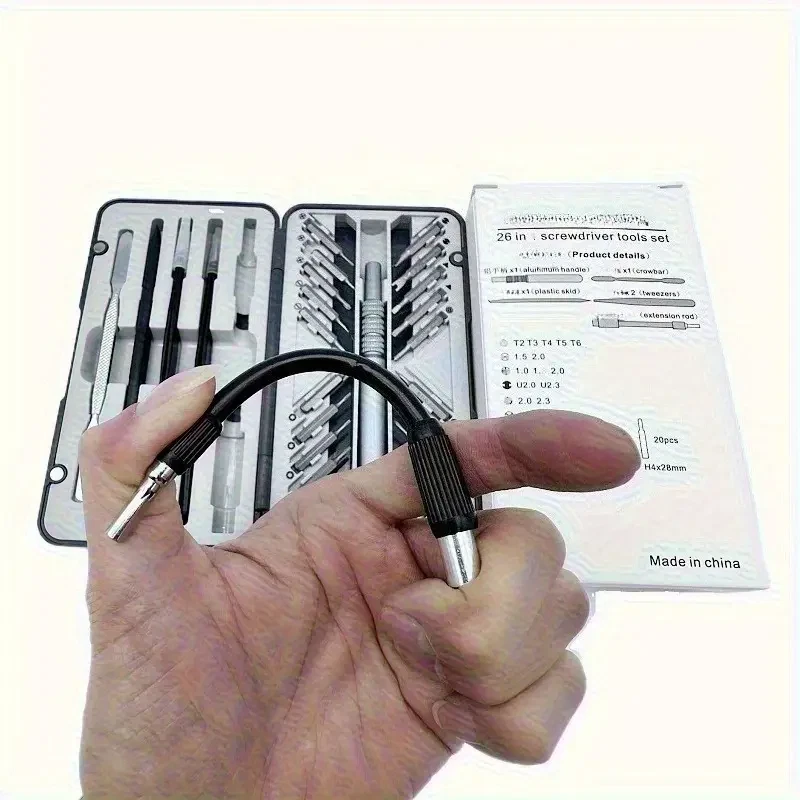 26 in 1 Magnetic Precision Screwdriver Set Computer Pc Phone Repair Tool Kit UK - Image 3 of 4