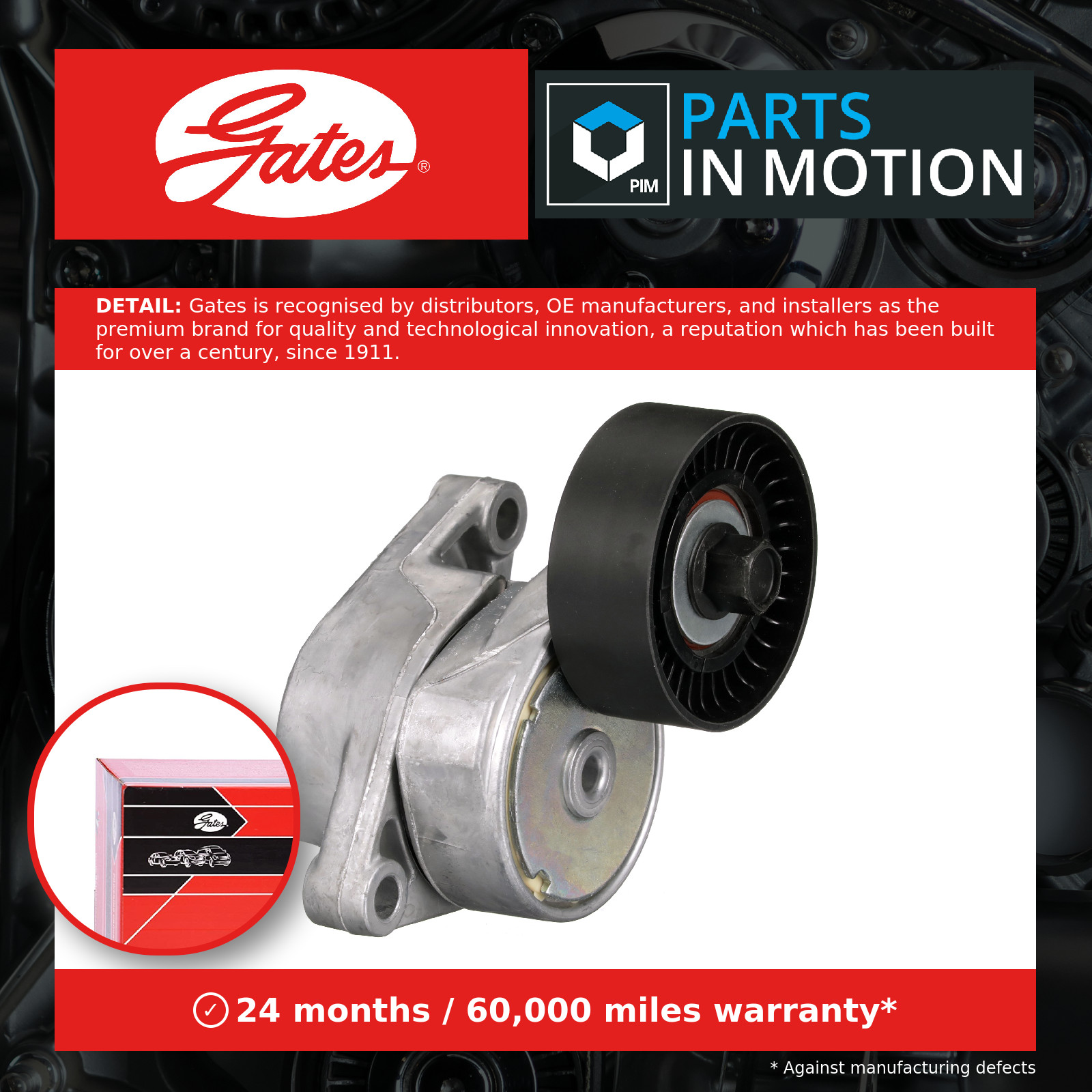 Aux Belt Tensioner fits BMW 520 E34, E39, E60 2.0 2.2 90 to 05 Drive V-Ribbed - Image 19