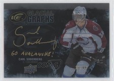 2016-17 Upper Deck Ice Glacial Graphs Black 26/49 Carl Soderberg #GG-SO Auto 1o3