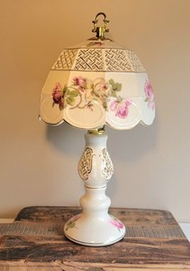 Vintage Rose Lamp | eBay
