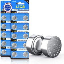 LR44 Batteries 20 Pack LiCB AG13 SR44 Battery Button Coin Cell