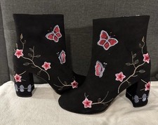 Nanette Lepore Boots-Low Cut, Chunky Heel-But...