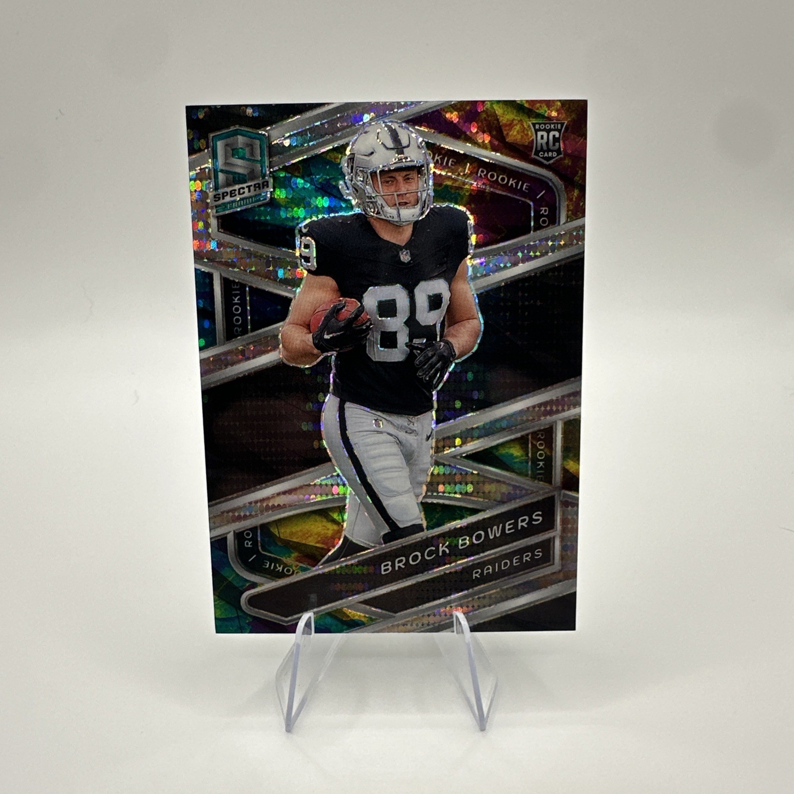 2024 Spectra Celestial Prizm #116 Brock Bowers Raiders RC Rookie /99