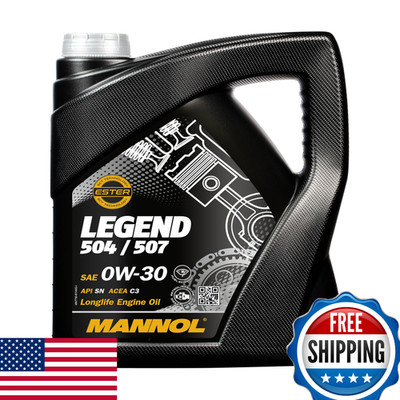 Mannol Premium Engine Oil 0W-30 Improved Low-Temperature Properties For Modern