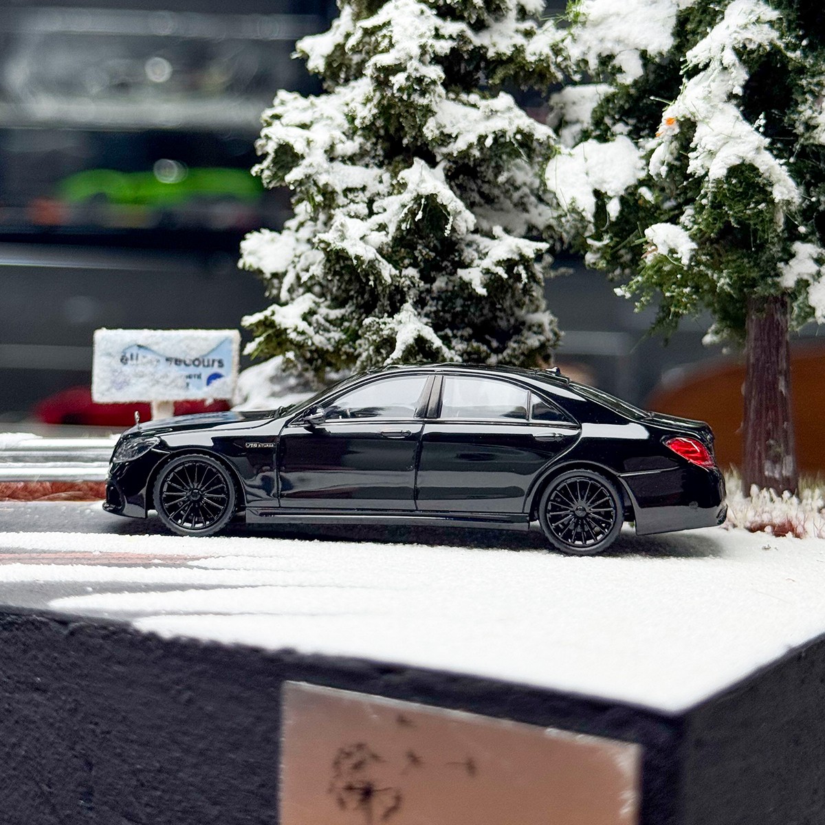 King Model Mercedes S65 AMG W222 – Modellino Scala 1/64, Pressofuso Nero, Da Collezione