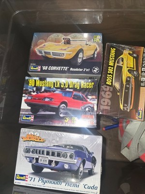 model car kits - variety of 4 different car models