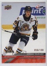 2024-25 Upper Deck CHL Exclusives 56/100 Jordan Tourigny #130 11k6