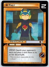 Mega Man Nt Warrior Tcg At Fault Foil