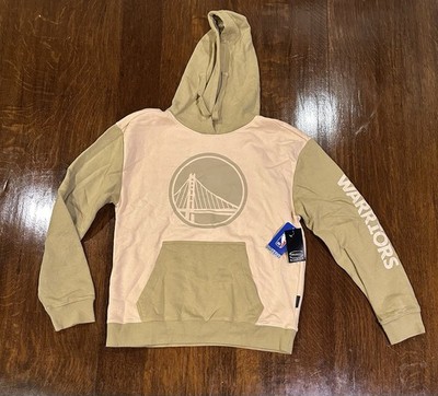 Golden State Warriors Stadium Essentials Khaki Rafters Burst Hoodie Men s M NWT