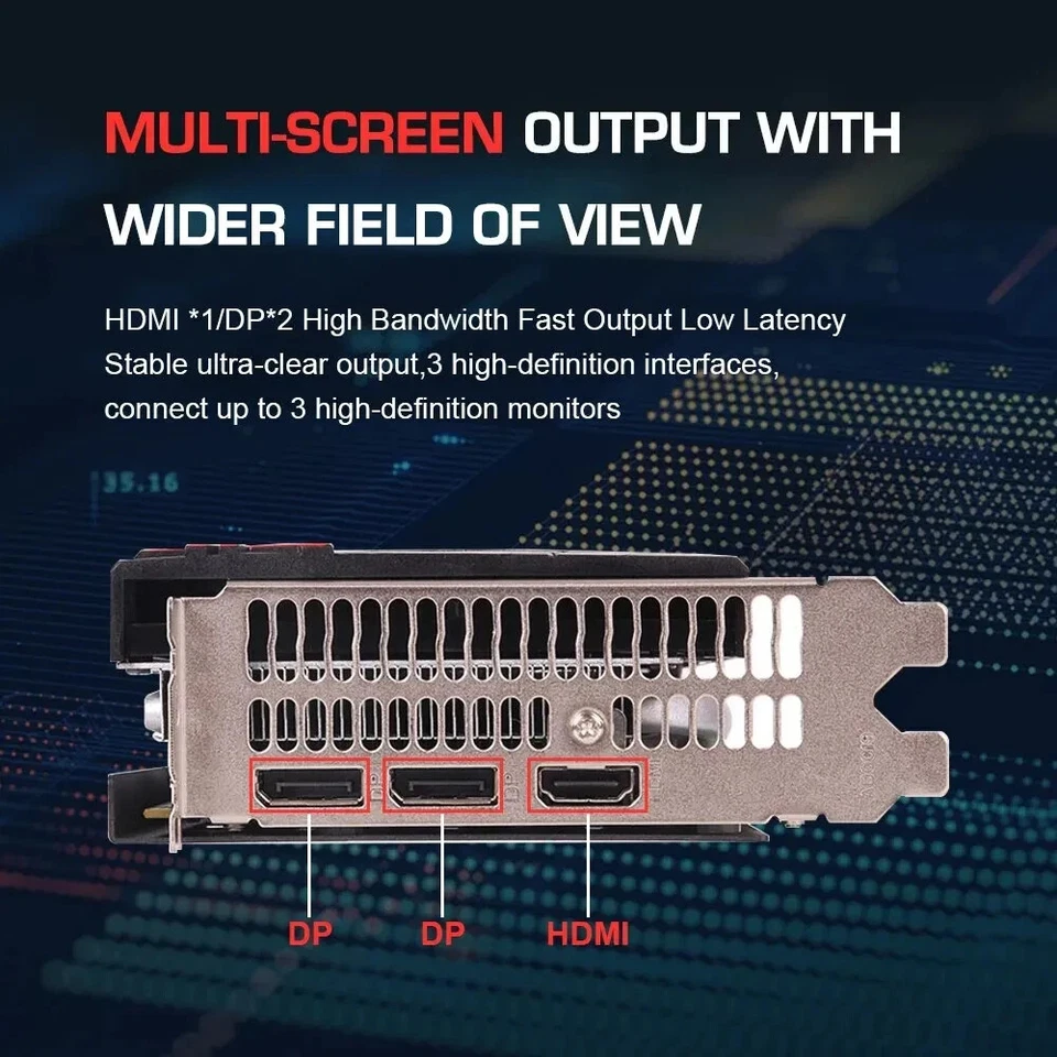 ELSA AMD Radeon RX 580 8GB GDDR5 2048SP 256bit Black GPU For Desk - Image 4 of 4