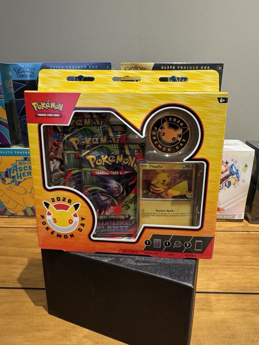 Pokemon 2026 Pokemon Day Collection Box Pikachu Promo 3 Booster