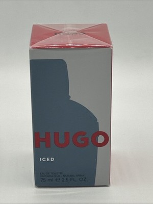Hugo Boss Hugo Iced Eau De Toilette Spray 2.5 oz New In Box Sealed