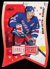 1997-98 Leaf Brian Leetch #17 HOCKEY CARD New York Rangers /3500 Banner Season