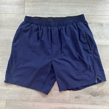Rhone Swift Shorts Men's Med Navy 7" Inseam Lined Gym Workout Running Athletic