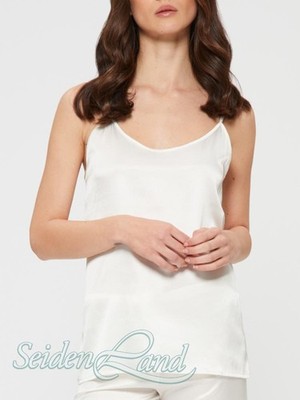 Seide Top No. 6 weiss oder blau von Chiara Fiorini Giada 34 bis 52