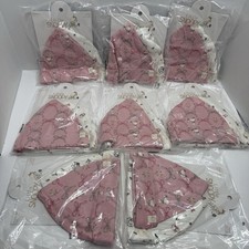 Little Snoopy Baby Hat 2-Pack Sets 0-6M Pink White 8 Bundle New