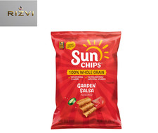 SunChips 100 Whole Grain Garden Salsa Snack Chips Bag, 7 oz